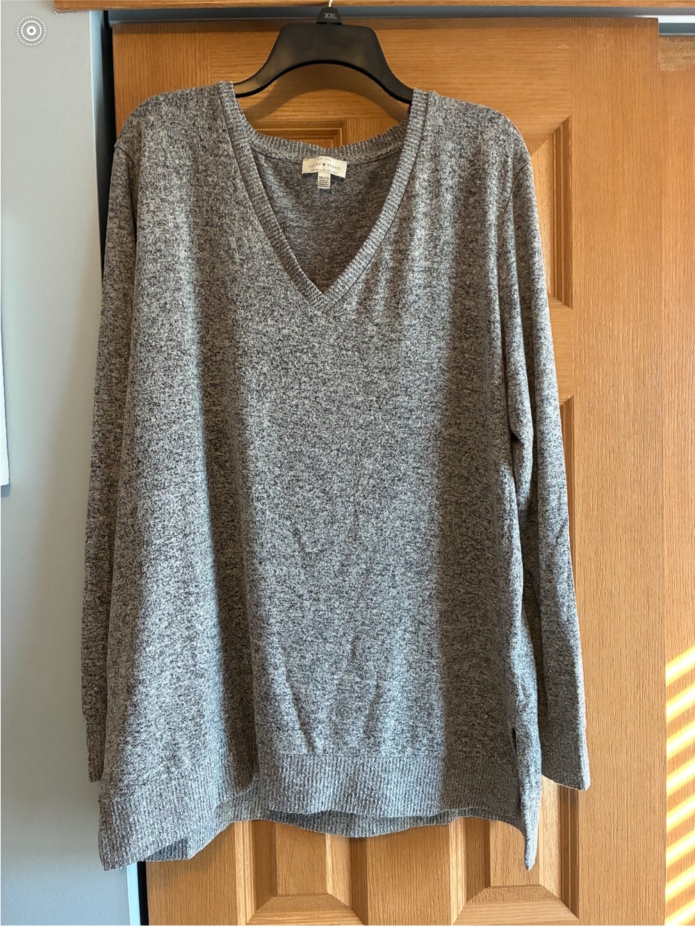 Lucky Brand Heather Gray V-Neck Sweater